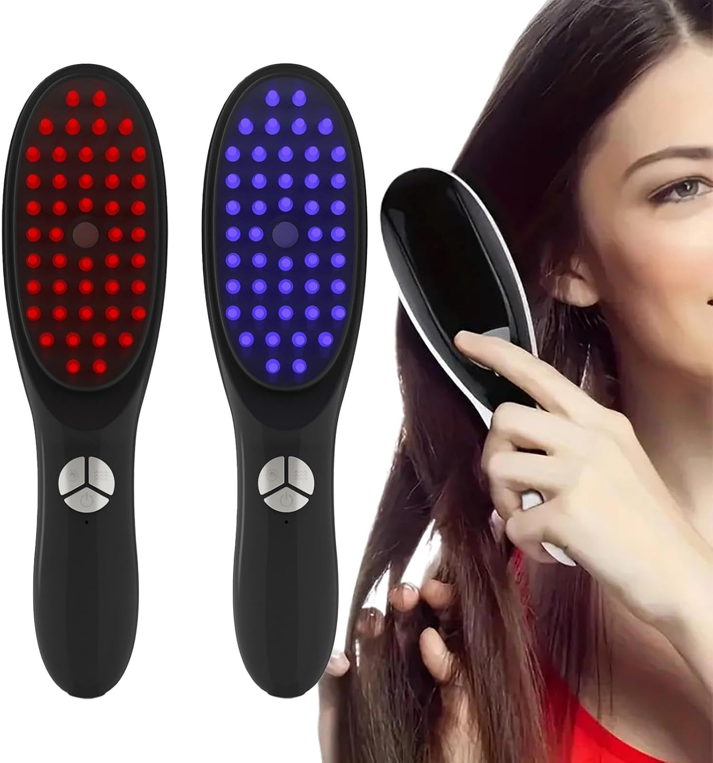 Umiocns Vibrerende haargroeiborstel, led haargroeiborstel, haarstomer, elektrische haarborstel, innovatieve haarherstelborstel, spray vibrerende massagekam, multifunctionele elektrische