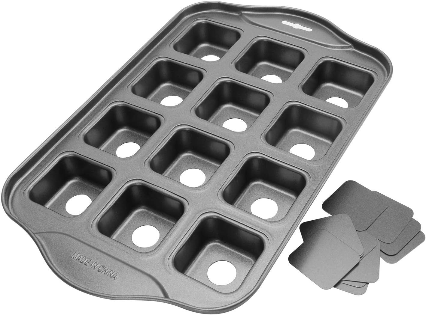 12 Cups Mini Cheesecake Pan, springform Pan,bundt cake pan-Square