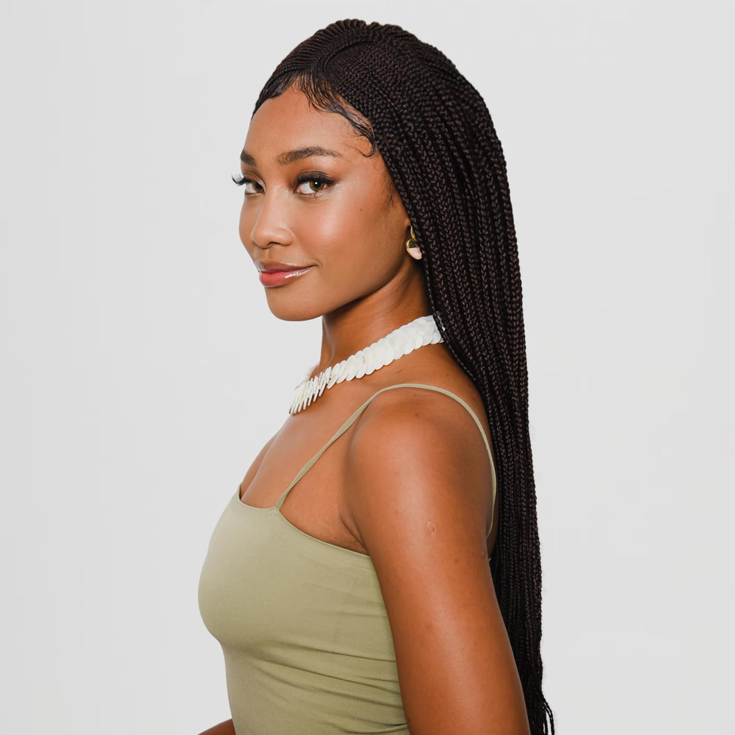 Twirl Synthetic Hair Full Lace Front Wig - 36 Inch Twirl Wig 13x6 Micro Million Wigs -Easy to Attach Full Lace Hair Cap Lace Braiding Wig – Natural Looking Color (33-Dark Auburn)