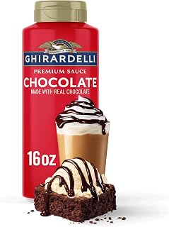 Ghirardelli Premium Chocolate Sauce 16 oz - Real Chocolate Dessert Topping for Ice Cream, Coffee & Baking