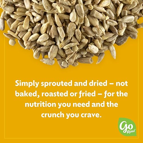 Miniatura 5 de go Raw with Sea Salt Brouted Organic Bag Keto Vegan Gluten Snacks Super Food sin gluten semillas de girasol 14 onzas