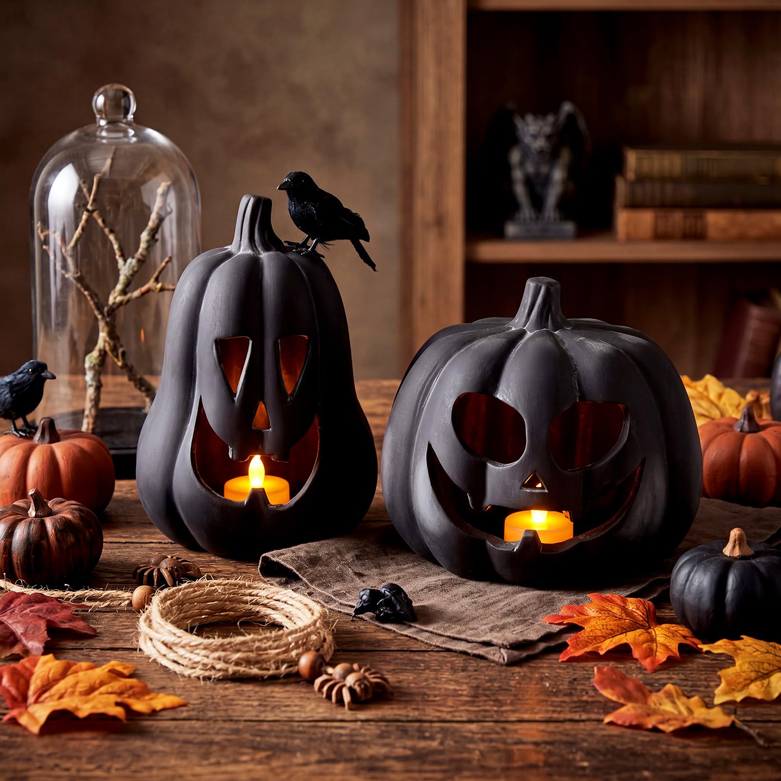 Amazon.com: Tioncy Halloween Decor Terracotta Jack O Lantern