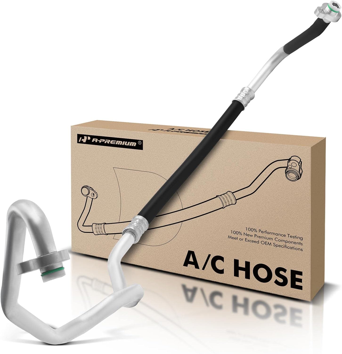 A-Premium A/C Suction Hose Assembly Compatible with Volvo XC60 2010-2015, S60 2011-2015, XC70 2008-2016, S80 2007-2015, V70 2008, 1.6L 2.0L 2.5L 3.0L 3.2L, Compressor to Evap