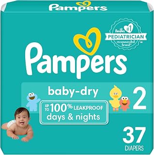 Pampers Baby Dry Diapers Size 2, 37 Count - Disposable Diapers