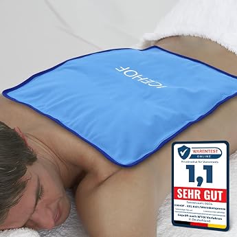 ICEHOF Cooling Pads XXL Gel Cooling Pad Large - Cuddly Soft Cool Pack Ice Pack Ice Pack Cold Compress Ice Bag Cool Bag Gel Cushion Cool Pack - 38 x 28 cm Cooling Compress