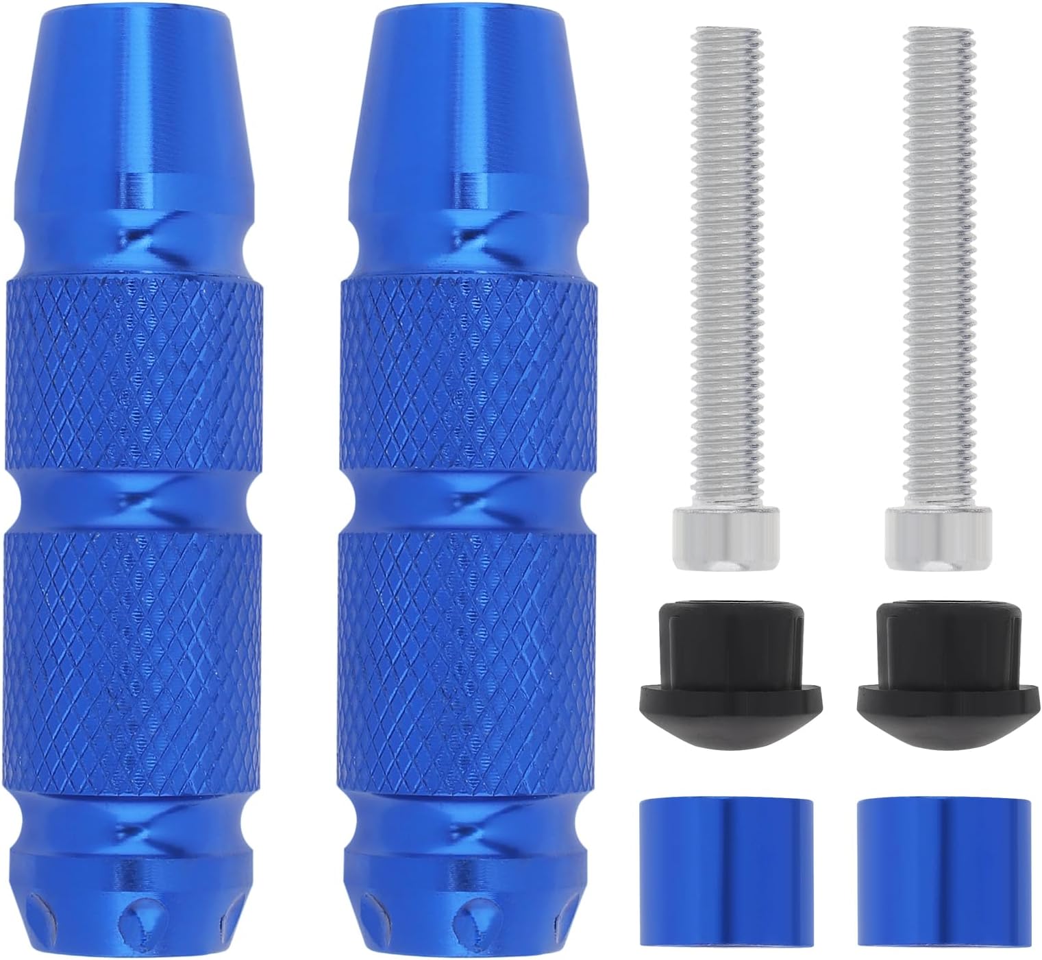 Windance 2pcs CNC M8 Front Fender Frame Sliders, Anti Crash Protector for Yamaha Honda Suzuki (Blue)