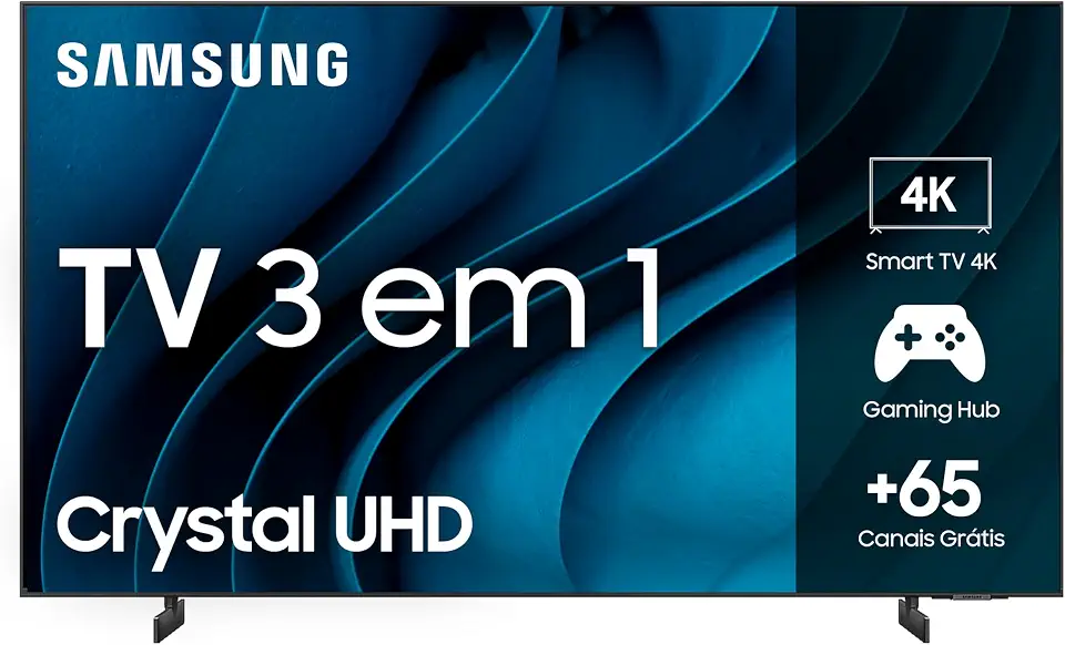 Samsung Smart TV Crystal 75" 4K UHD CU8000 - Alexa built in, Samsung Gaming Hub, Painel Dynamic Crystal Color