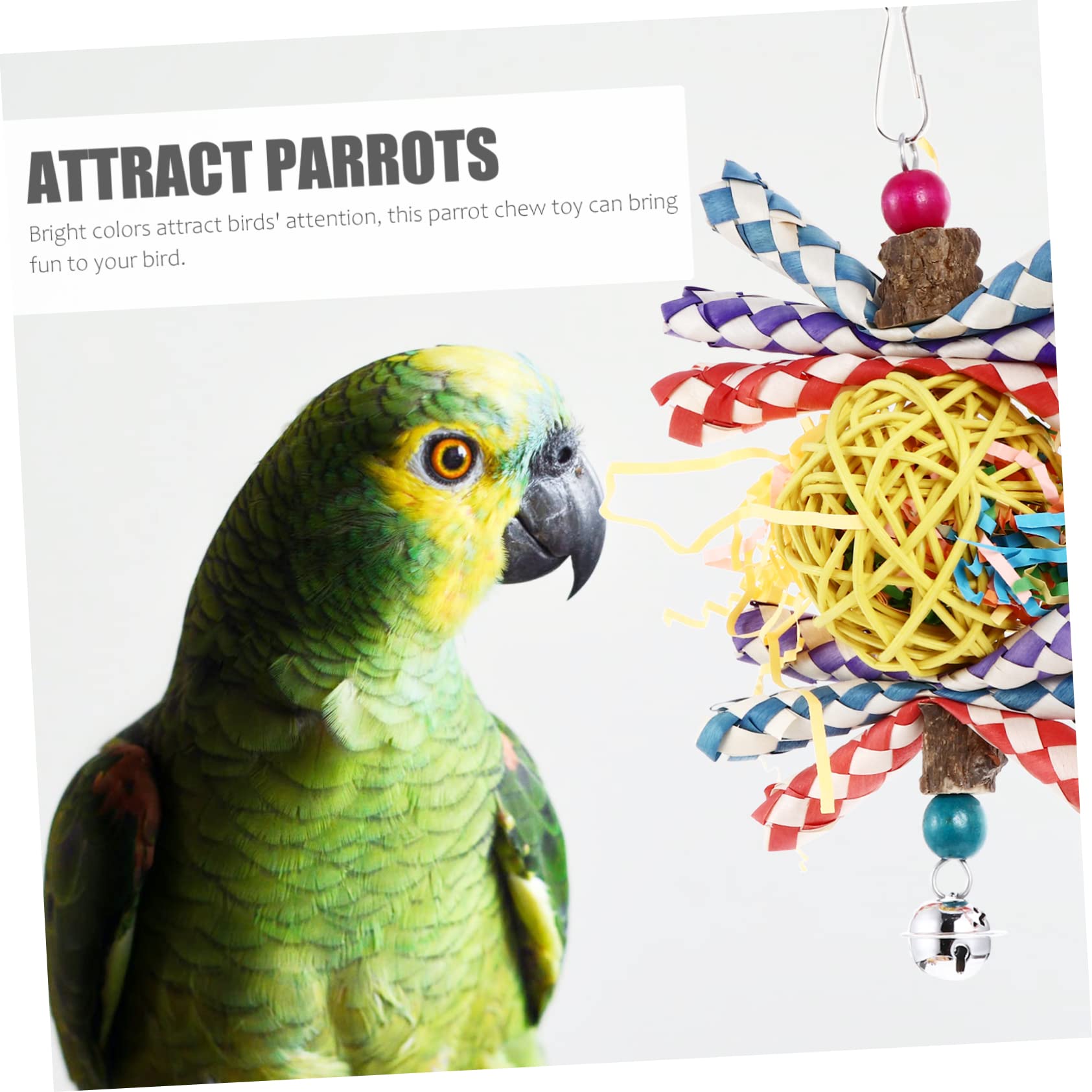 YARNOW 3 Pz giocattolo pappagallo accessori per uccelli giocattolo per animali domestici giochi per pappagalli giochi pappagalli giocattoli mordace mordere il morso