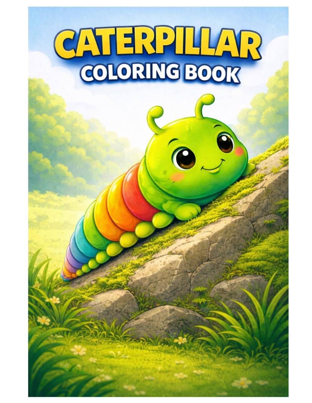 Caterpillar Coloring Book: Cute Caterpillar Illustrations for Kids, Teens, and Adults