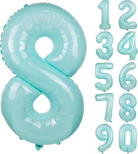 Vista 169 de 40" Macaron purple Number Balloons Helium Foil Mylar Balloon Birthday Party banquet Decoration 9