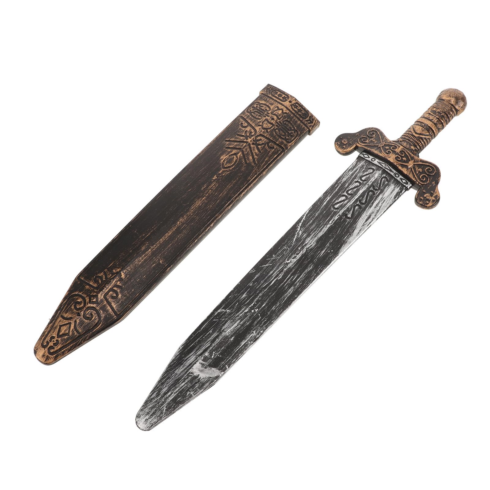 Silver Plastic Roman Sword Prop for Cosplay Party and Festival