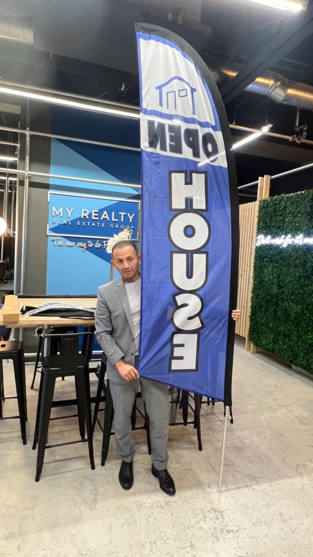 Open House Signs-11 FT Advertisement Feather Flag pole kit