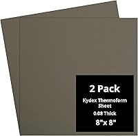 Vista 140 de Kydex Sheets - Solid Color DIY Kit for Crafting Holsters, Sheaths, and Mag Pouches - (8x8, 8x12, 12x12), Premium Thermoform Sheets - Thick, Durable
