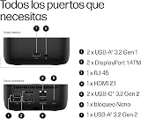 HP USB-C Docking Station 100W G6 / Multiport Docking Station - HDMI 2.1, 2X DisplayPort 1.4, 3X USB-A, USB-C, RJ45, Audio, Compatible with myHP, Windows, macOS and Chrome OS, Black - 9