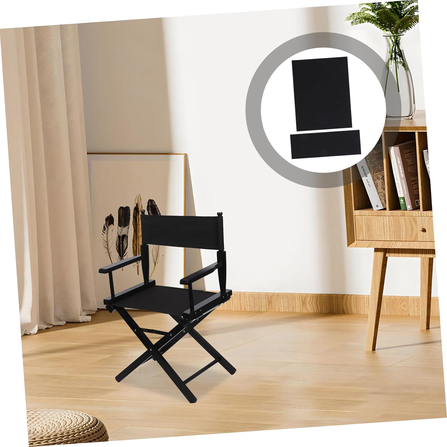 Folding Chair Replacement Canvas Cover Kit Ergonomic Seat Protector for Directors Chairs Easy to Camping and Patio Use