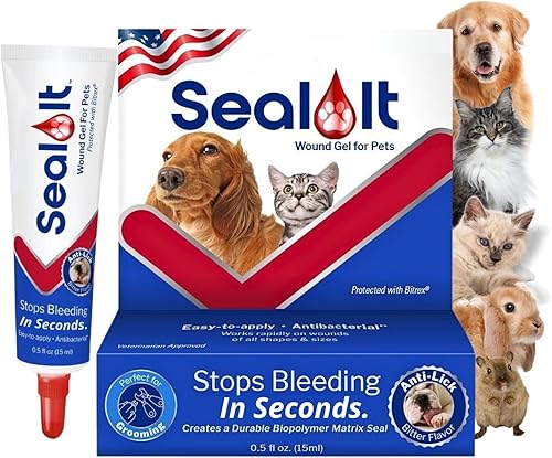 Gel para el cuidado de heridas para perros – Alternativa de polvo estíptico para perros y gatos | Detener el sangrado rápido para cortes, uñas y