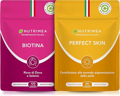 Pack Abbronzatura & Bellezza | Biotina + Perfect Skin | Pelle, Capelli e Unghie | Nutrimea