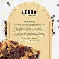 Vista 44 de Lenka Bars - Omega Snack Bars, Gluten Free, High Fiber, Kosher, Wholesome, No Artificial Flavors, Individually Wrapped - 12 Pack