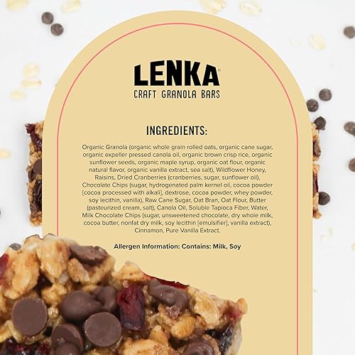 Miniatura 56 de Lenka Barras – Barras de aperitivos de nueces y bayas, sin gluten, altas en fibra, kosher, saludables, sin sabores artificiales, envueltas