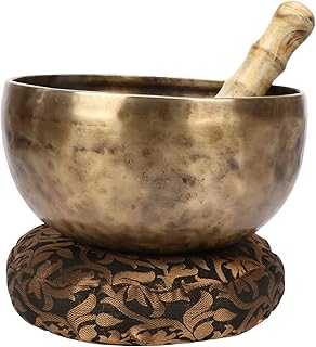 Devyom Brass Hammered Meditation Nepali Tibetan Singing Bowl Healing Instrument Buddhist Prayer Decor Sound Therapy Gong And Mallet Striker