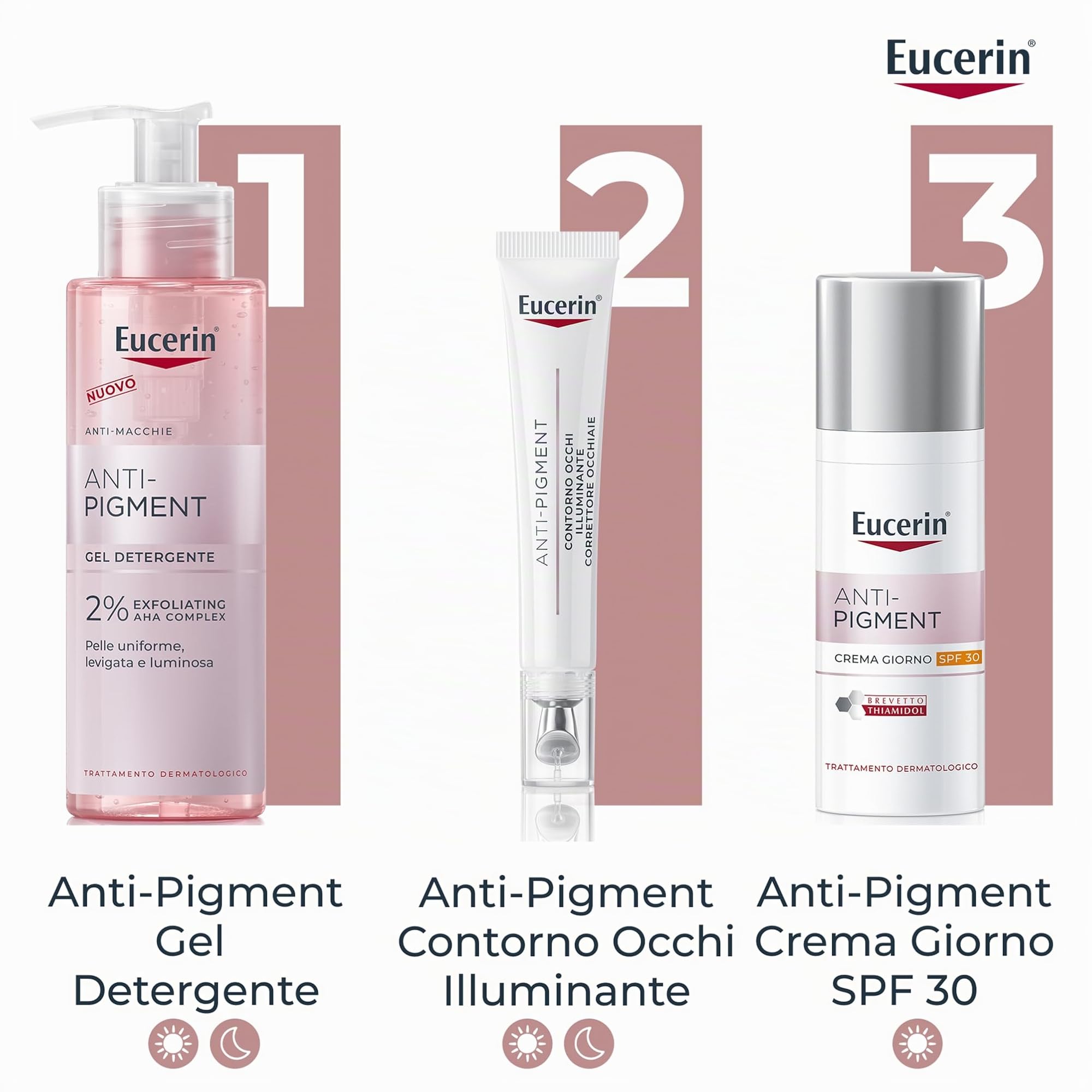 Eucerin Anti-Pigment Contorno Occhi Illuminante Correttore Occhiaie 15 ml, Crema contorno occhi per uno sguardo luminoso, Crema occhiaie brune e bluastre arricchita con Acido Ialuronico