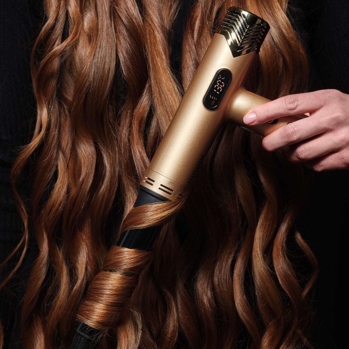 SWISSLISS - Sèche Cheveux La Divine Edition Bronze - Kit de Boucles - Moteur Brushless 120000tr/min - 1800W