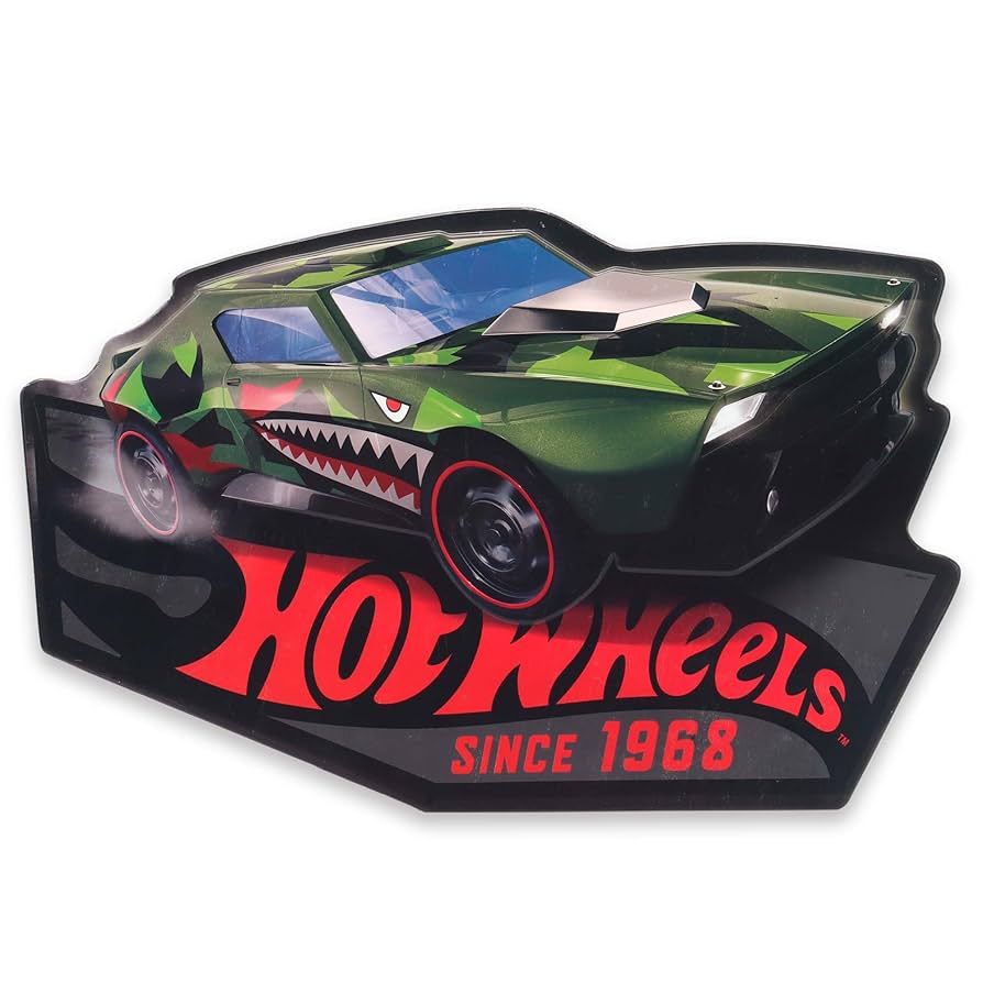 Amazon.com: Mattel Hot Wheels Green Shark Car Embossed Metal