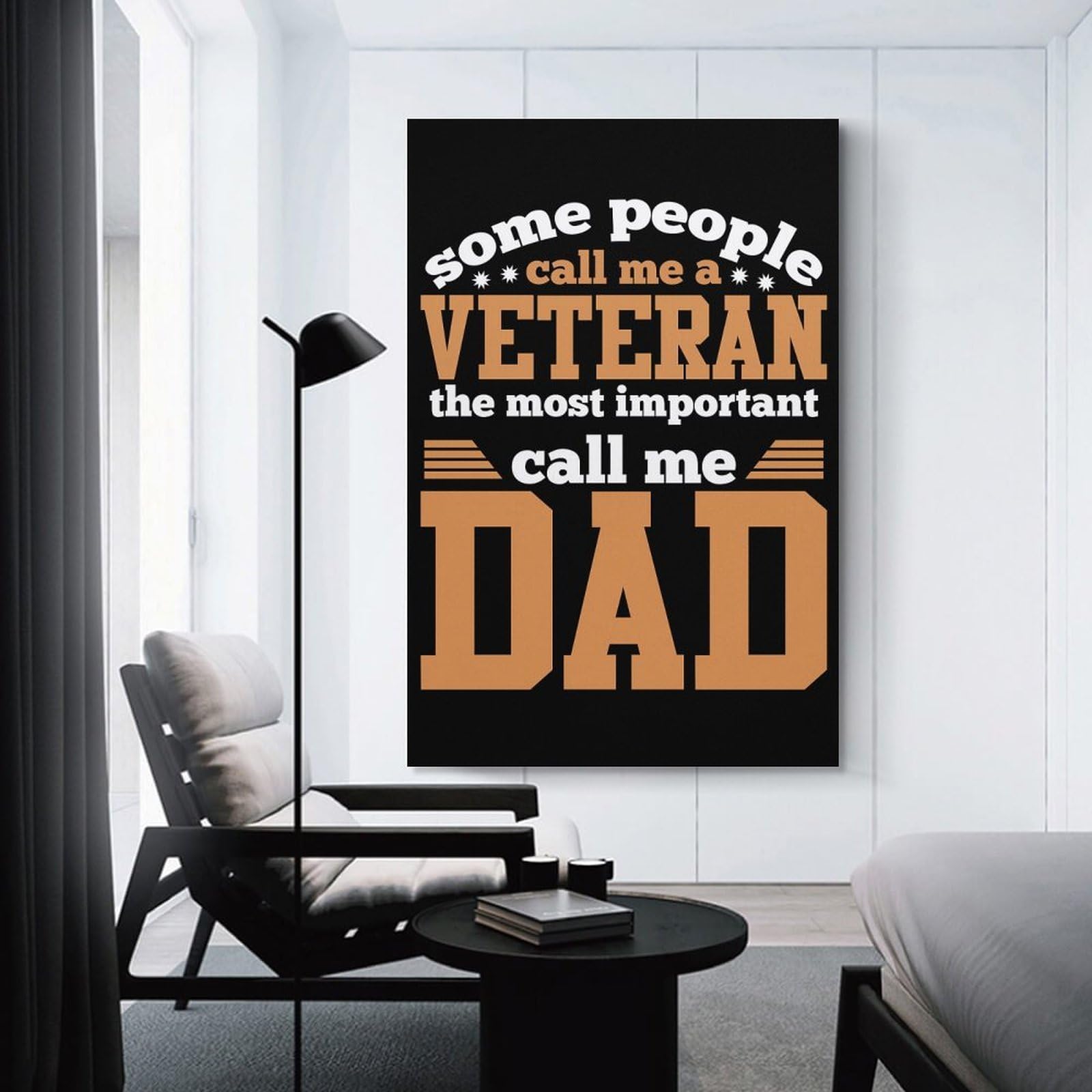 Junmoney Some People Call Me Hanging Wall Art, 24x36inch(60x90cm), for New Homes, Bedrooms Or Workspaces, Thoughtful Wall Decor for Art Lovers