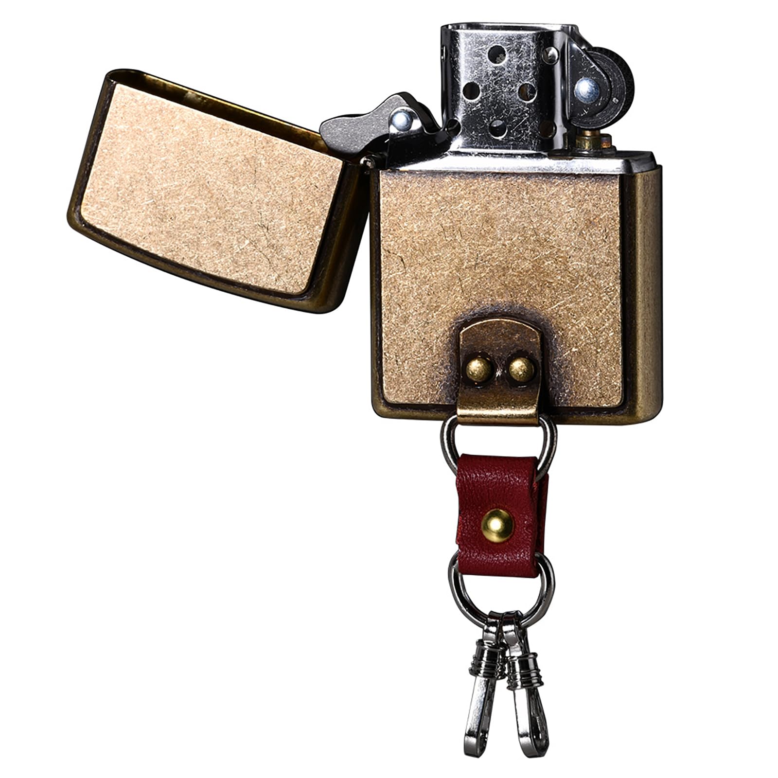 Amazon.co.jp: ジッポー(Zippo) ライター 防風 真鍮製 キーホルダー 