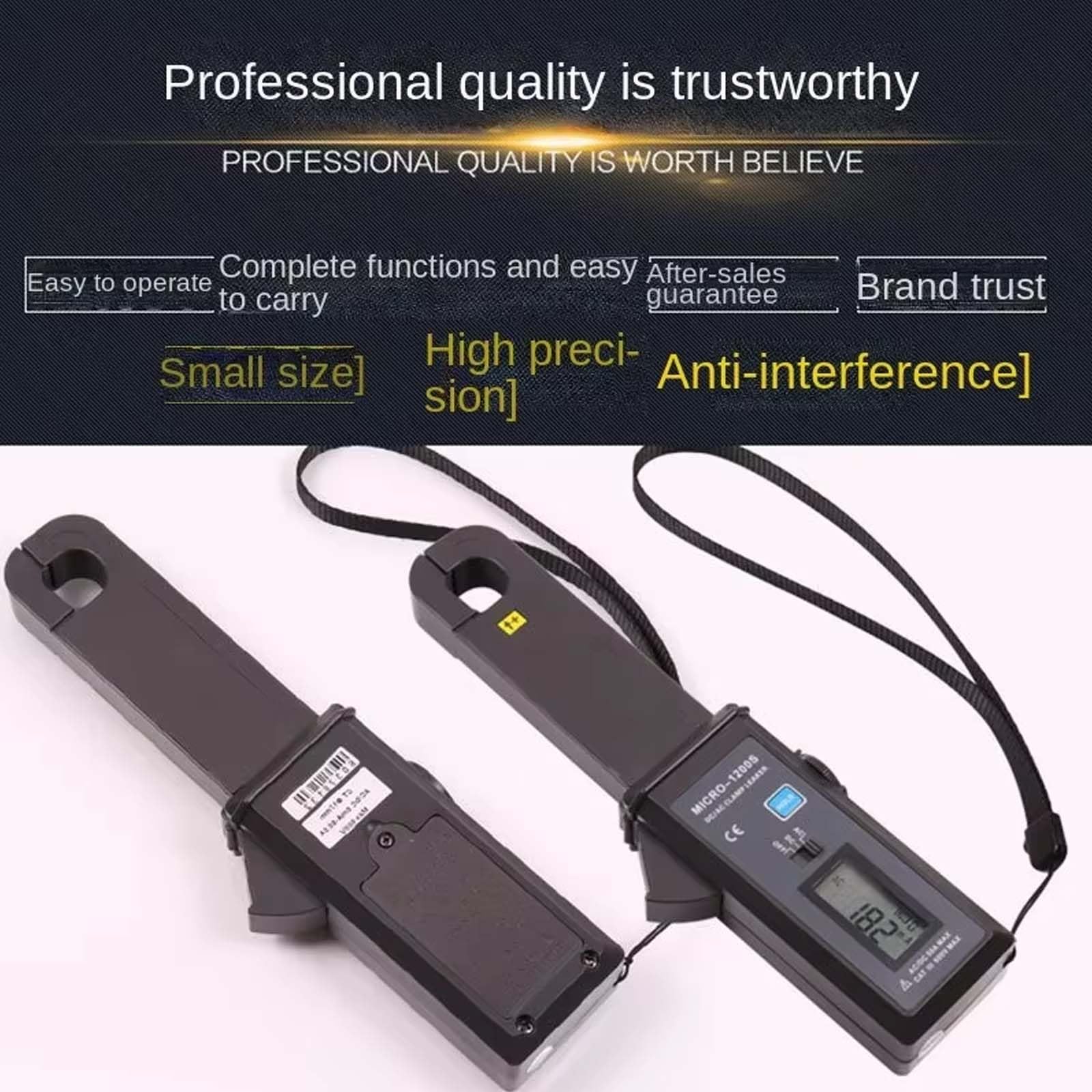0mA-60A Automotive Leakage Current Tester, Rilevatore di Perdite Statiche per Auto Al Buio Senza Contatto, MICRO-1200S