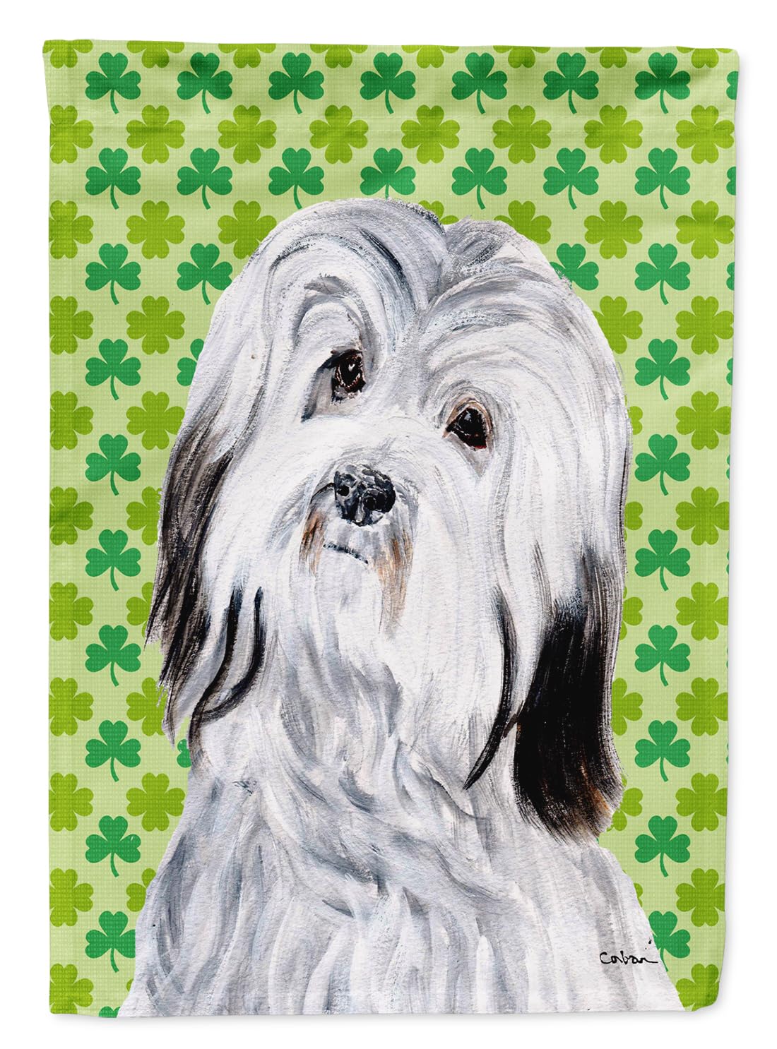 Drapeau Saint Patrick Bichon Havanais Caroline S Treasures SC9737GF, le cadeau idéal pour cynophiles