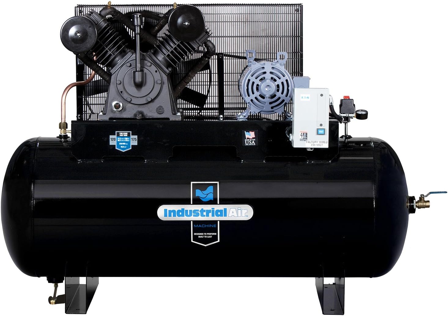 Industrial Air IH9919910 10 HP Two Stage Air Compressor, 120 gallon