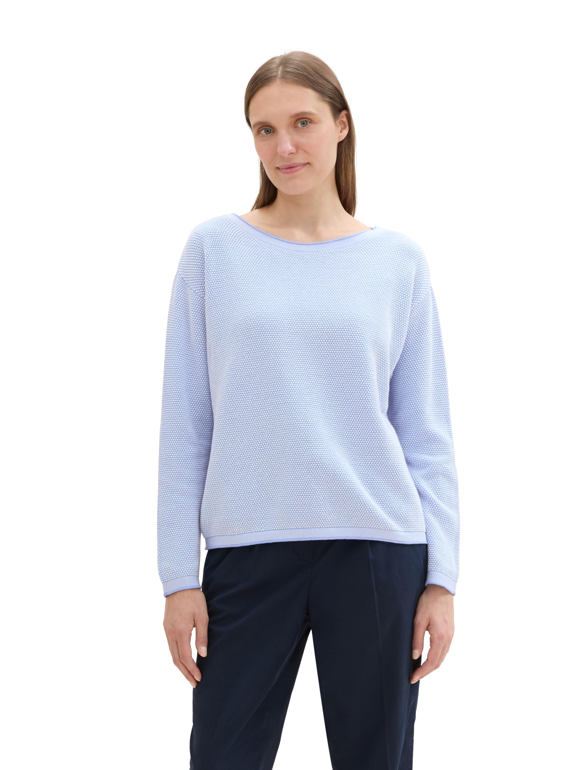 TOM TAILOR Damen Strickpullover aus Bio-Baumwolle