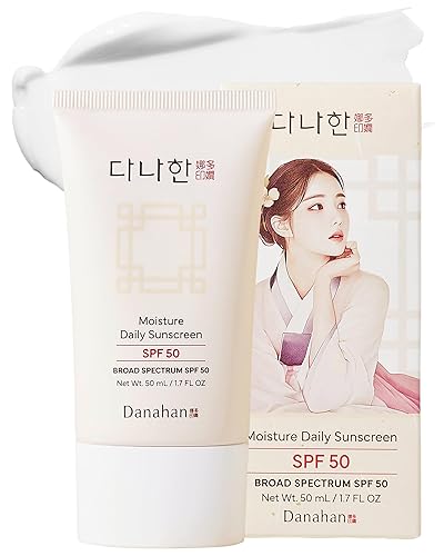 Moisture Daily Protector solar SPF 50, protector solar facial coreano, protección UV de amplio espectro con ginseng y niacinamida, fórmula ligera