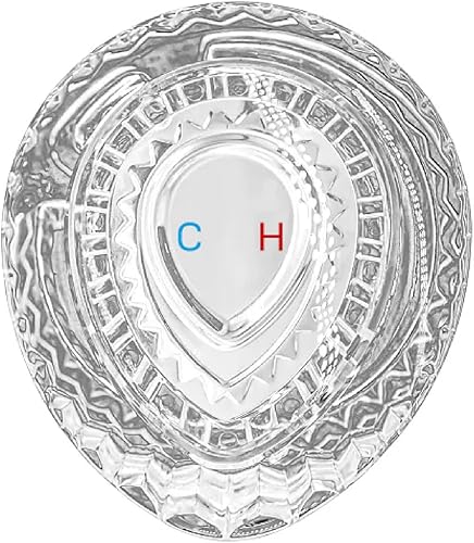 100710 Posi-Temp - Kit de pomo de repuesto para bañera y ducha de un solo mango para Moen con pomo blanco y cromado