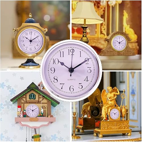 Miniatura 5 de Reloj de pared, reloj de cuarzo de montaje en la pared, reloj moderno de cuarzo simple de 3.543in, para uso en sala de estar, dormitorio, cocina,