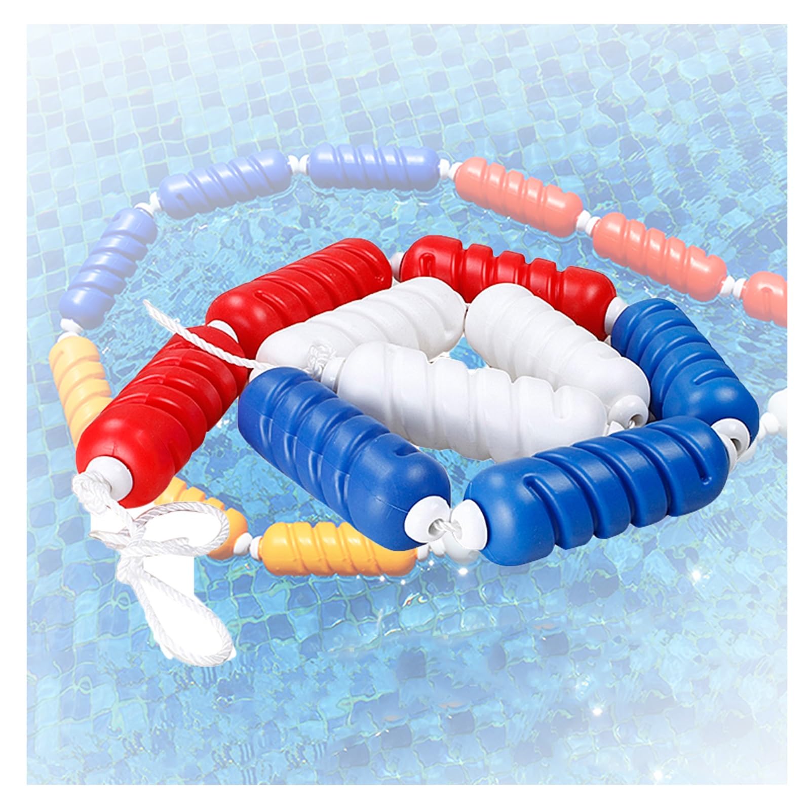 Marqueur de couloir en spirale et flotteur de 9 cm hautement visible pour piscine