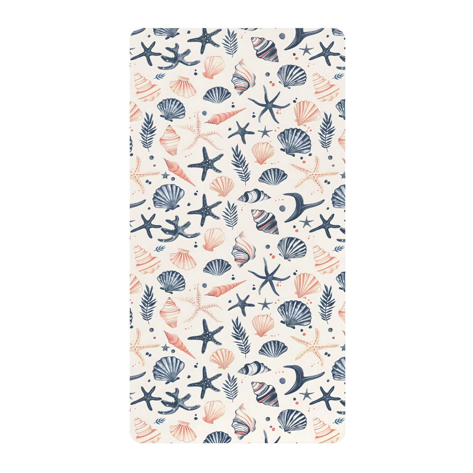Sea Shells D Drap-housse pour berceau de bébé garçon et fille 71,1 x 132,1 cm