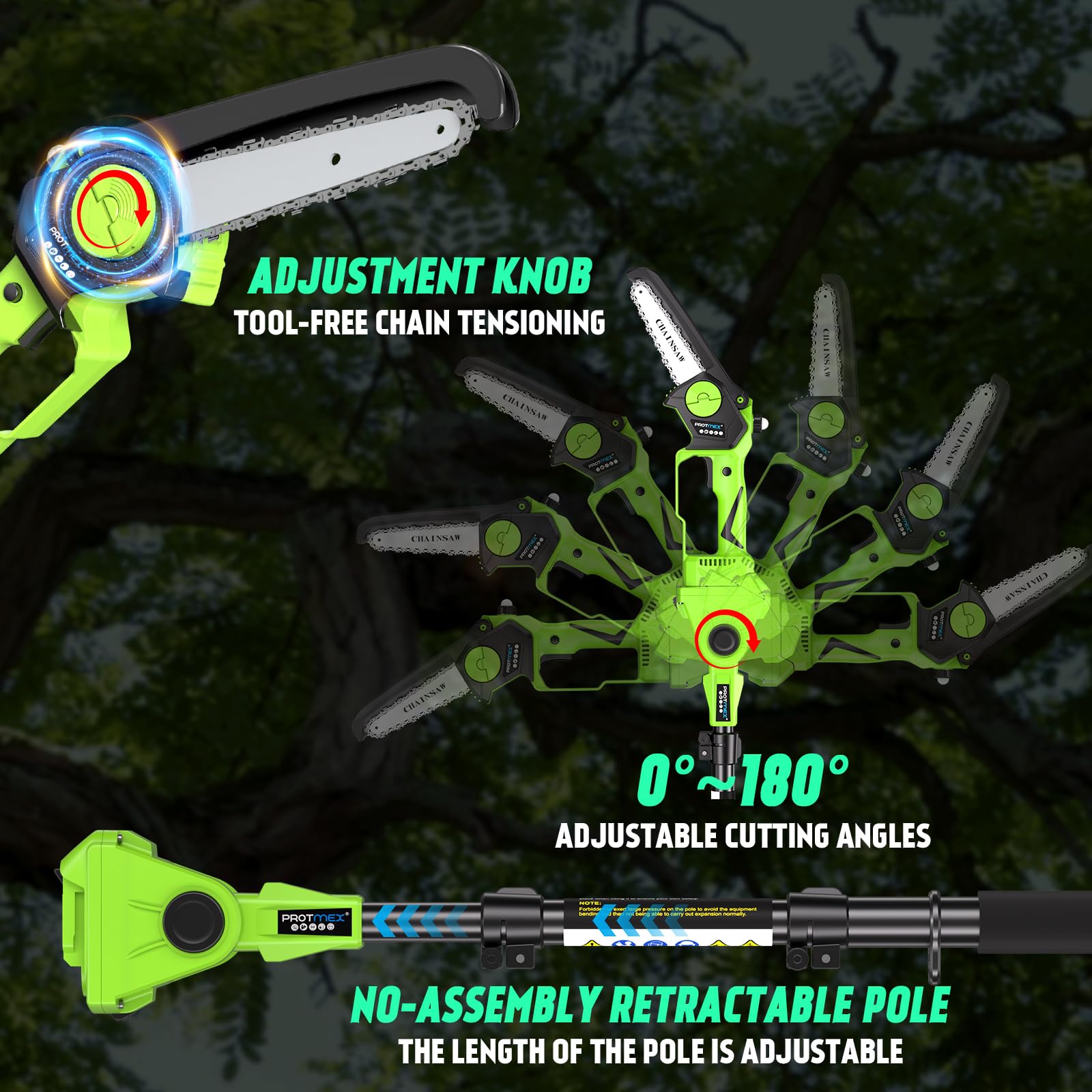 Amazon.com : 2 in 1 Pole Saw 6 inch : Tools & Home Improvement