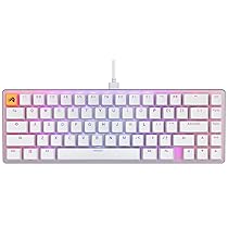 Glorious Gaming GMMK 2 Compact (65%) – tastiera gaming mecc., TKL compatta 65%, alluminio, personalizzab., tasti doppia iniezione, Fox Switches, RGB per ogni tasto, layout QWERTY americano – Bianco