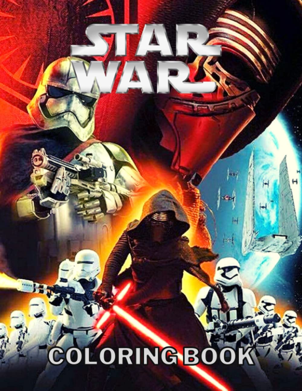 Buy Star War Coloring Book: Over 100 Pages, +50 Hight Quality Coloring Pages Star War Online at ...