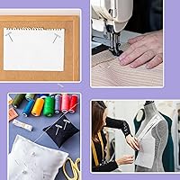 Vista 6 de Alfileres en T de 1 pulgada, 120 piezas de alfileres de costura para pelucas, bloqueo de tejido, modelado, fabricación de pelucas y manualidades
