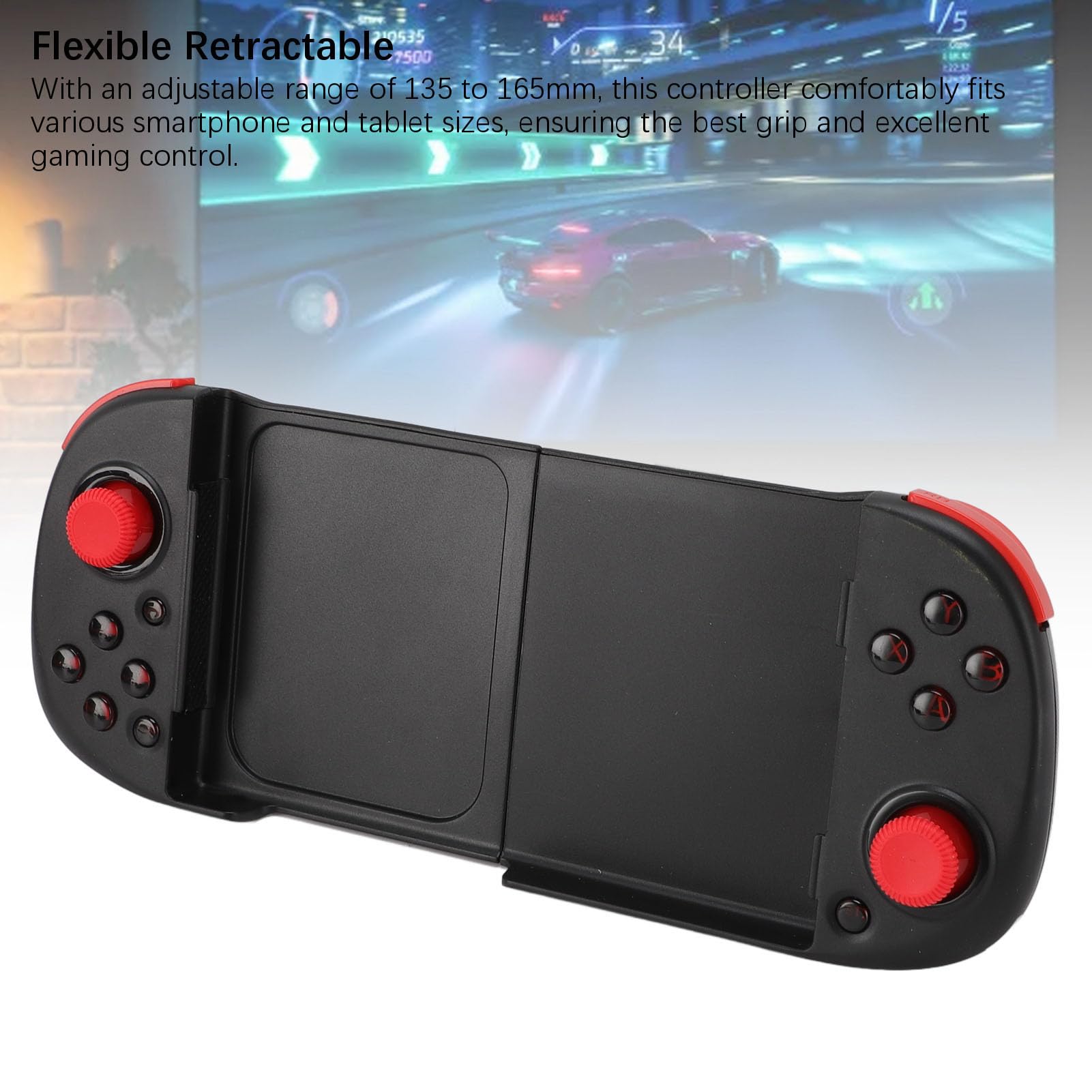 Bewinner Controller di Gioco Mobile - Controller Telefonico Wireless per Android per PC, Gamepad Espandibile Wireless BT per Varie Piattaforme