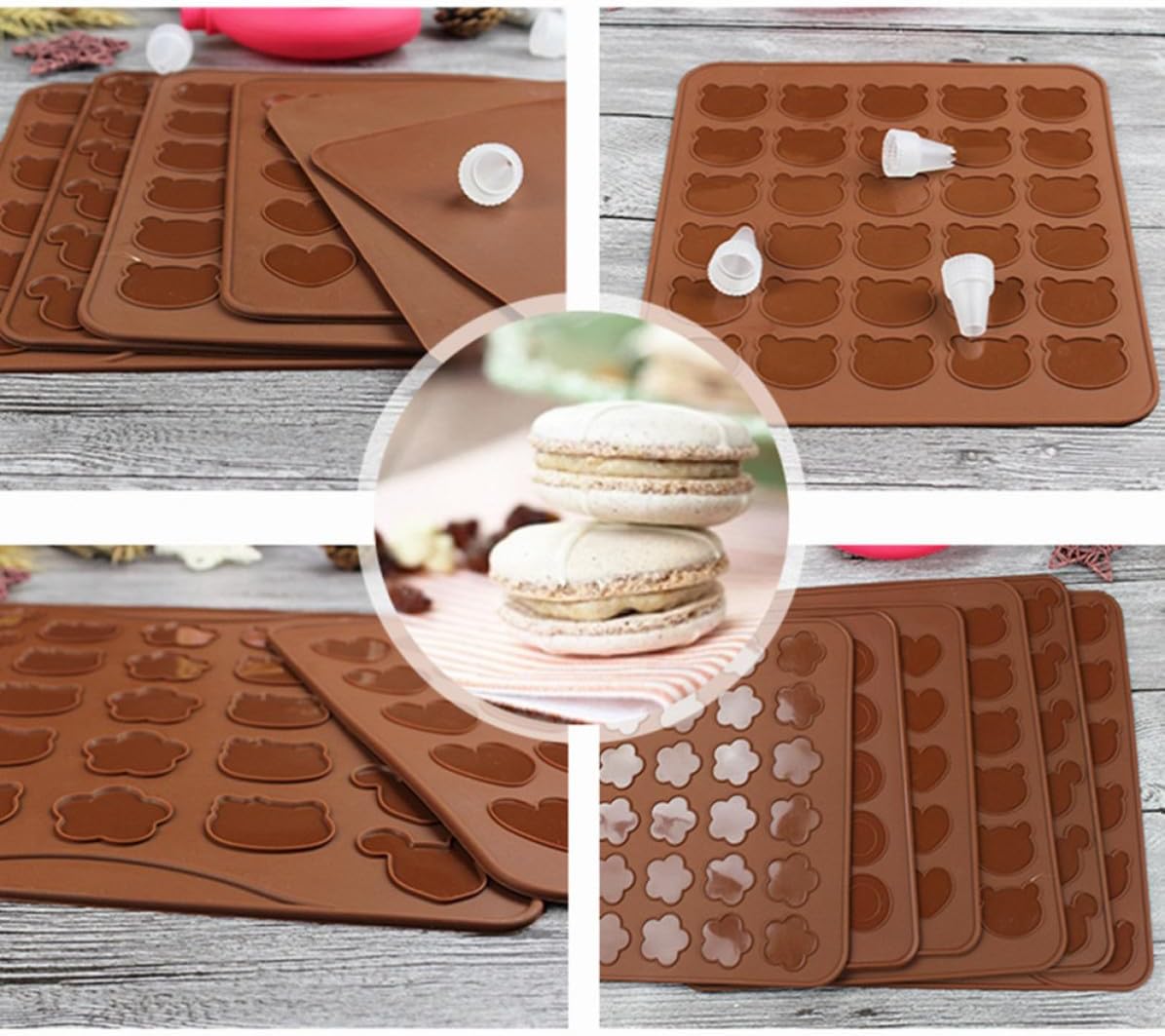Silicone Macaron Baking Mold Silica Gel Coffee Mat