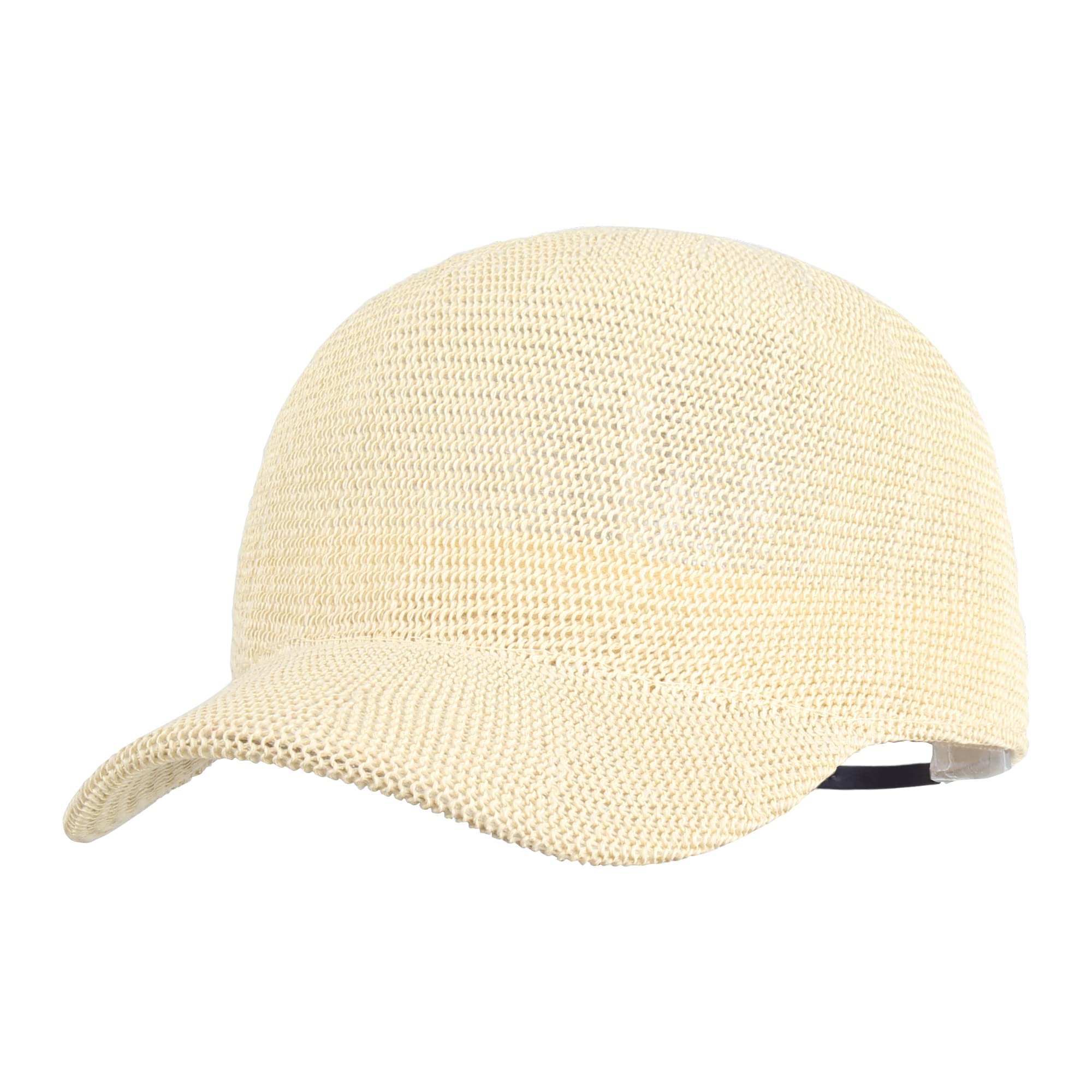 MeyausUnisex Adults Straw Woven Visor Sunhat Summer Outdoor Travel Baseball Cap