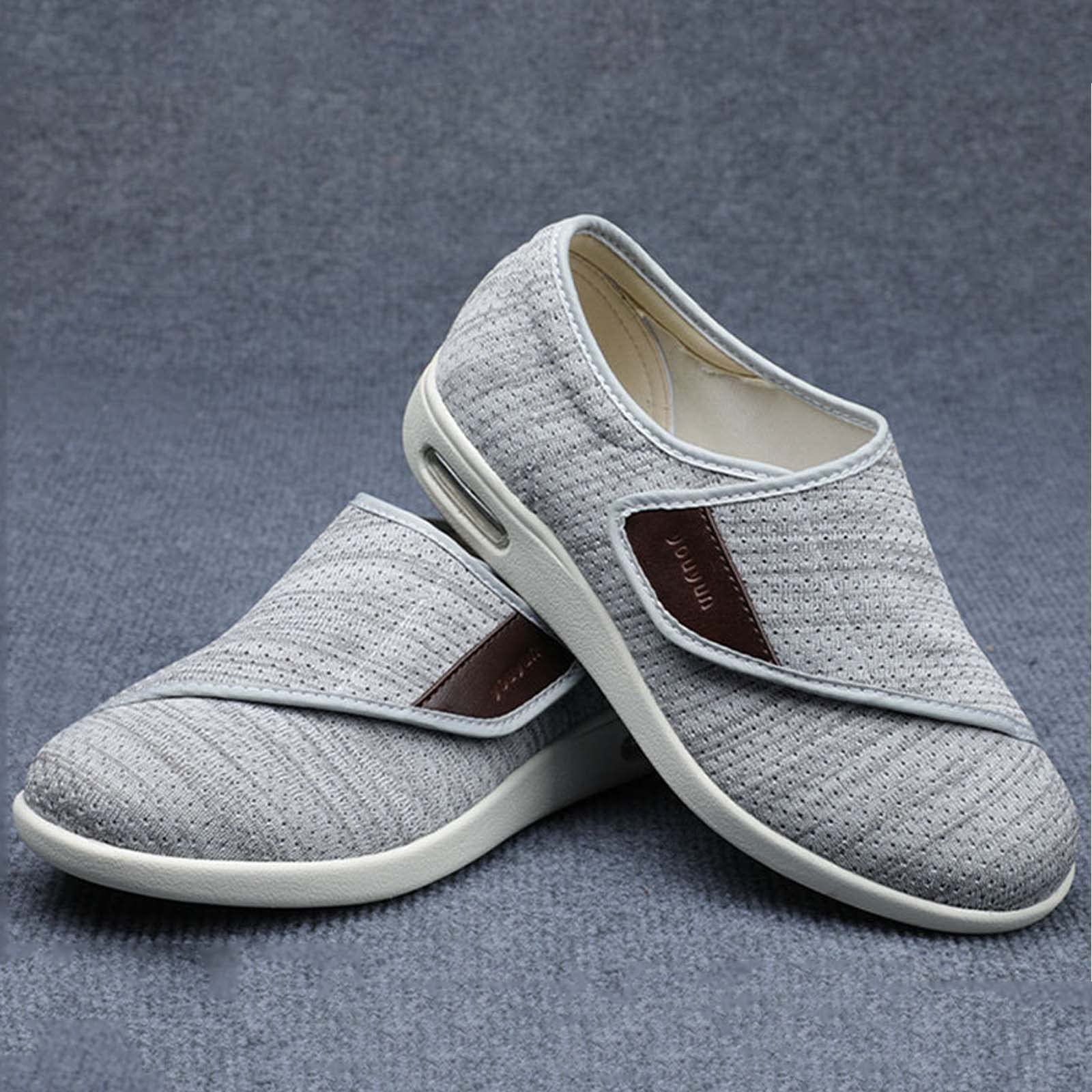 Scarpe Diabetiche Uomini,Regolabili Larghe diabetiche artrite Edema Piedi Scarpe Unisex EU 39(25.5cm/10in)