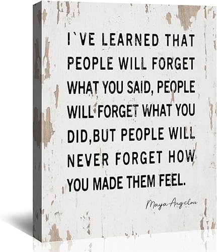Maya Angelou - Arte de pared con citas motivacionales para dormitorio, icónica historia de mujeres negras, decoración de pared inspiradora
