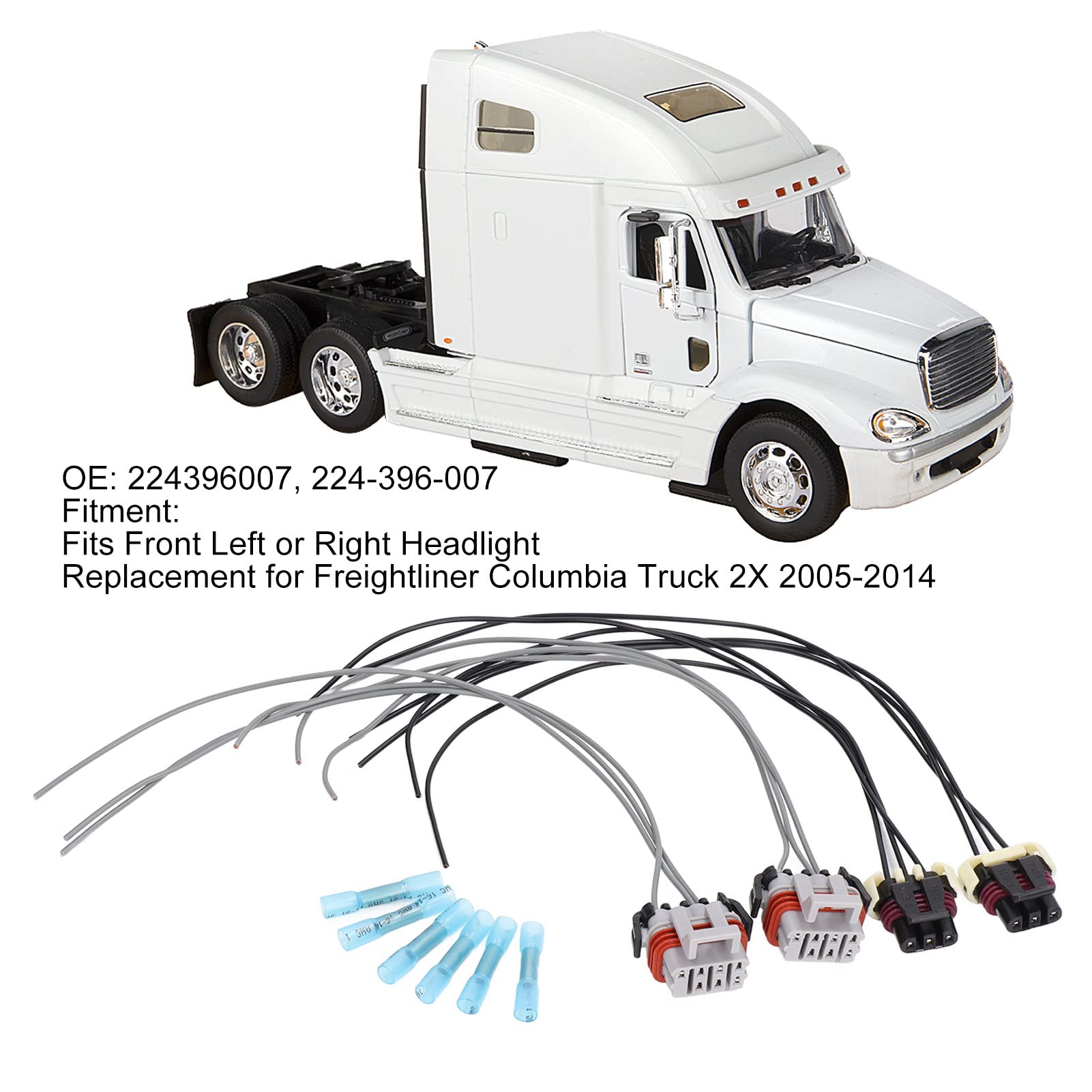 ベンツ Headlight Pigtail Connector Freightliner Cascadia High/Low Beam