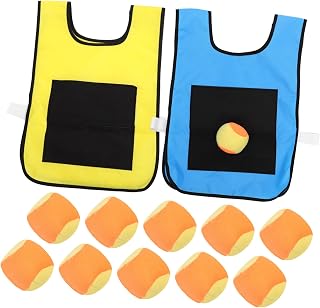 Chalecos Adhesivos para Grupo Unidades Azul y Amarillo con Bolas de Esponja para Exterior Interior Desarrollo Motriz Color Aleatorio Color Aleatorio