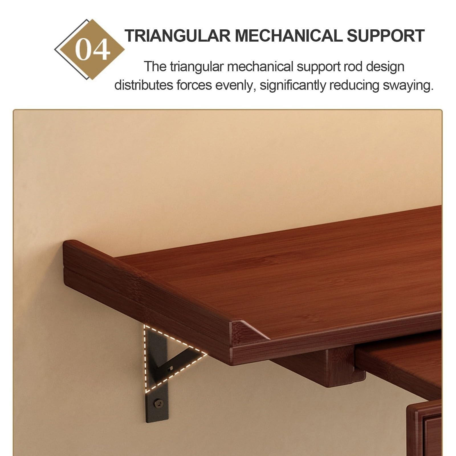 Étagère D'autel Bouddhiste Avec Étagère Coulissante, À Fixer Au Mur Ou À Poser Sur Un Bureau Support Pour Statue Bouddha Autel Table Méditation Meuble D'autel Pour Prière(DESKTOP,50CM/19.68")
